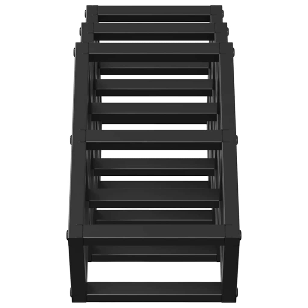 Escorredor de Vinho Preto 63 x 16.5 x 25 cm Aço revestido a pó