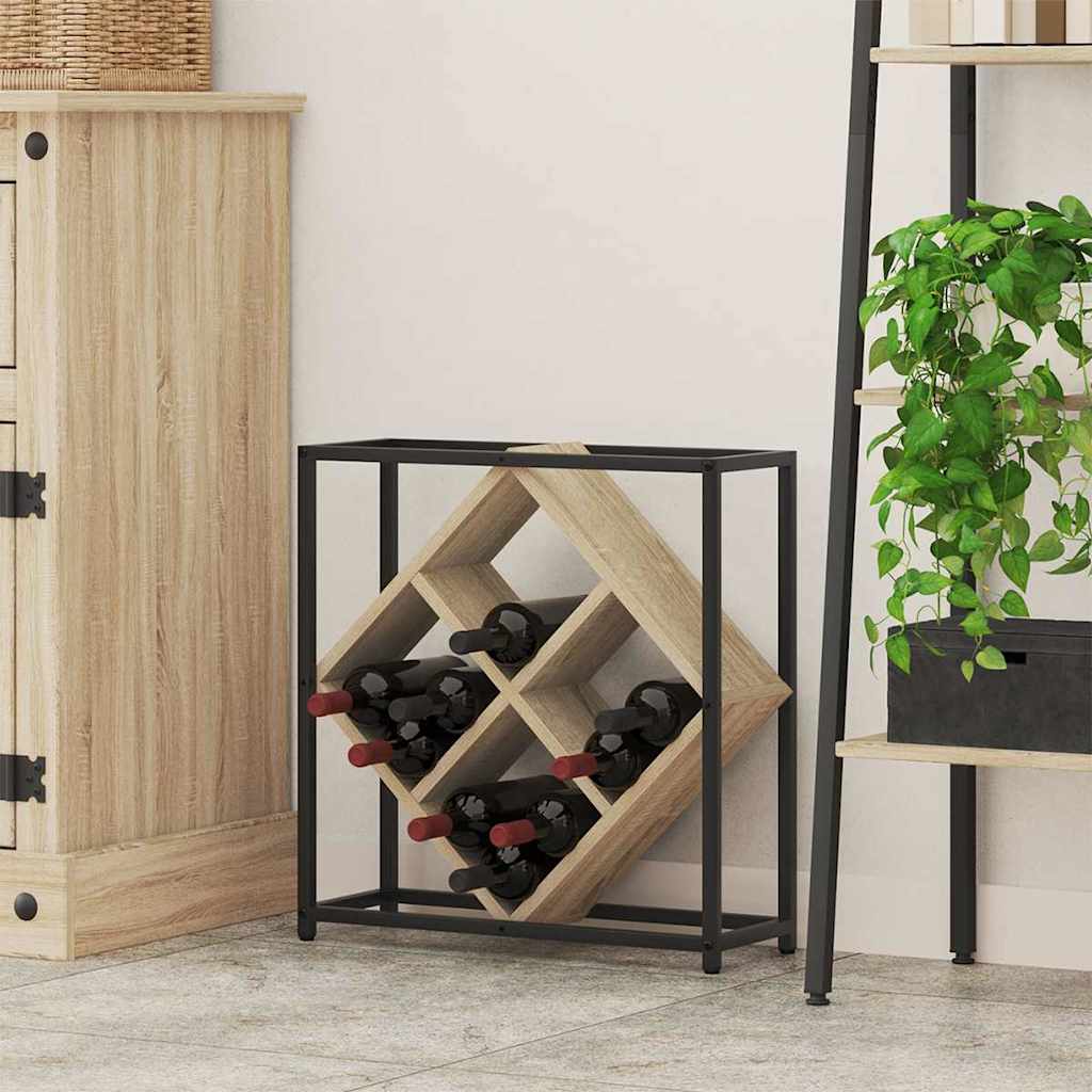 Escorredor de Vinho Carvalho sonoma 51 x 18 x 52,5 cm