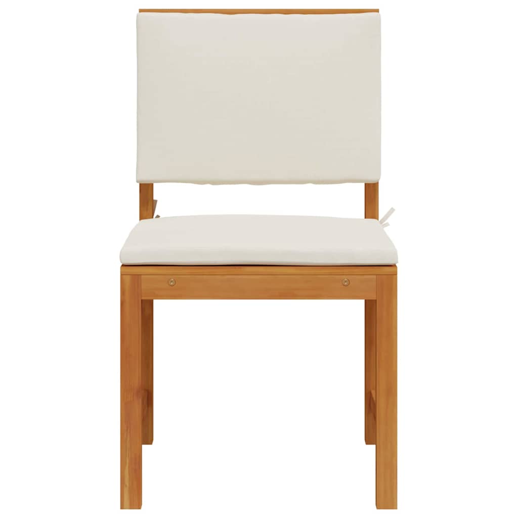 Cadeira de Jardim Sem Braços 2 pcs Castanho 50 x 50 x 91cm