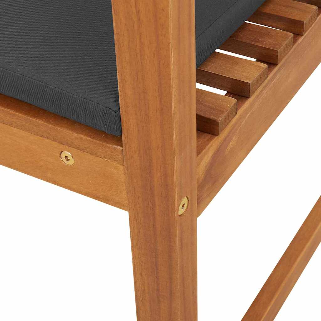 Cadeira de Jardim 2 pcs Castanho 50 x 50 x 91cm