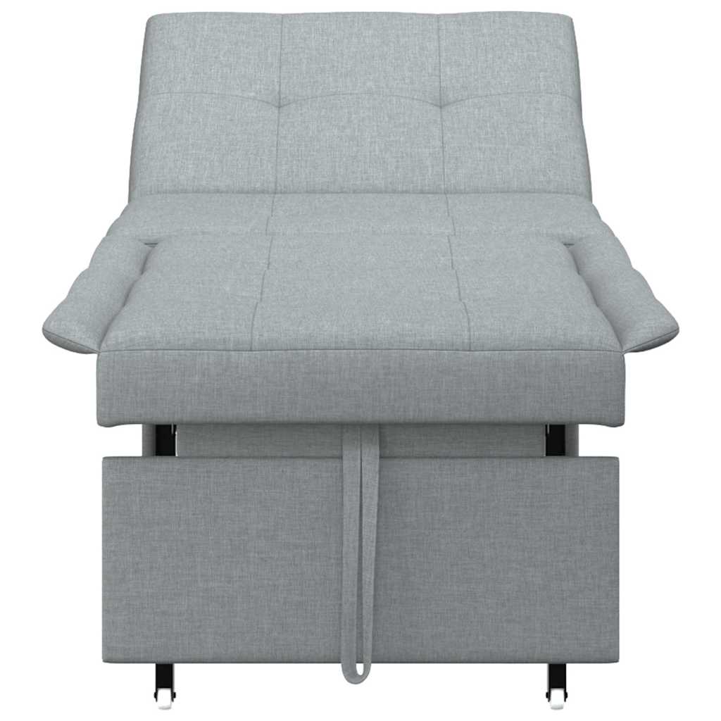 Sofá-Cama Cinzento-claro 194 x 67 x 37 cm tecido