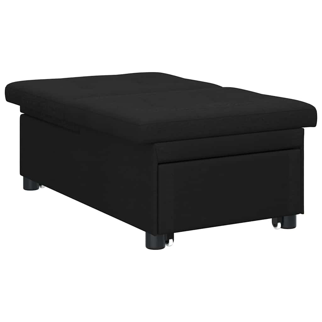 Sofá-Cama Preto 194 x 67 x 37 cm tecido