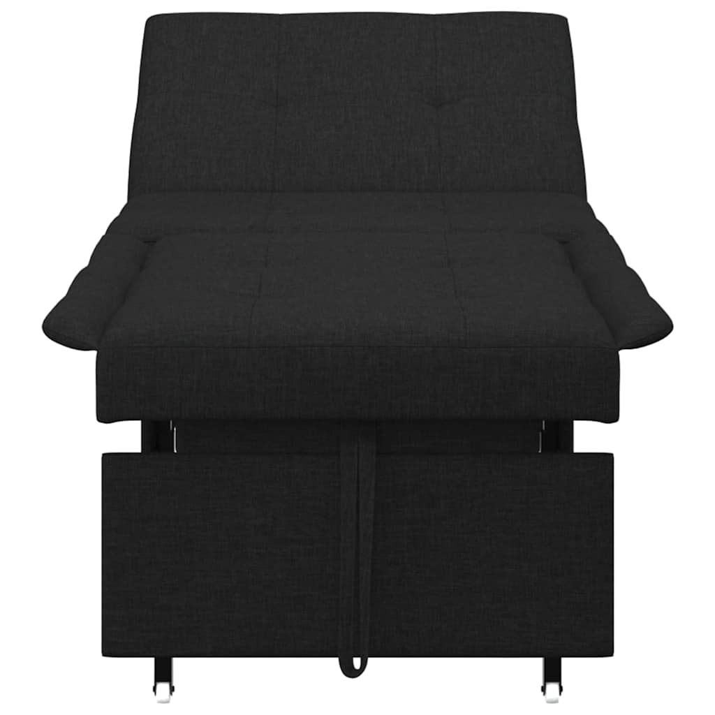 Sofá-Cama Preto 194 x 67 x 37 cm tecido