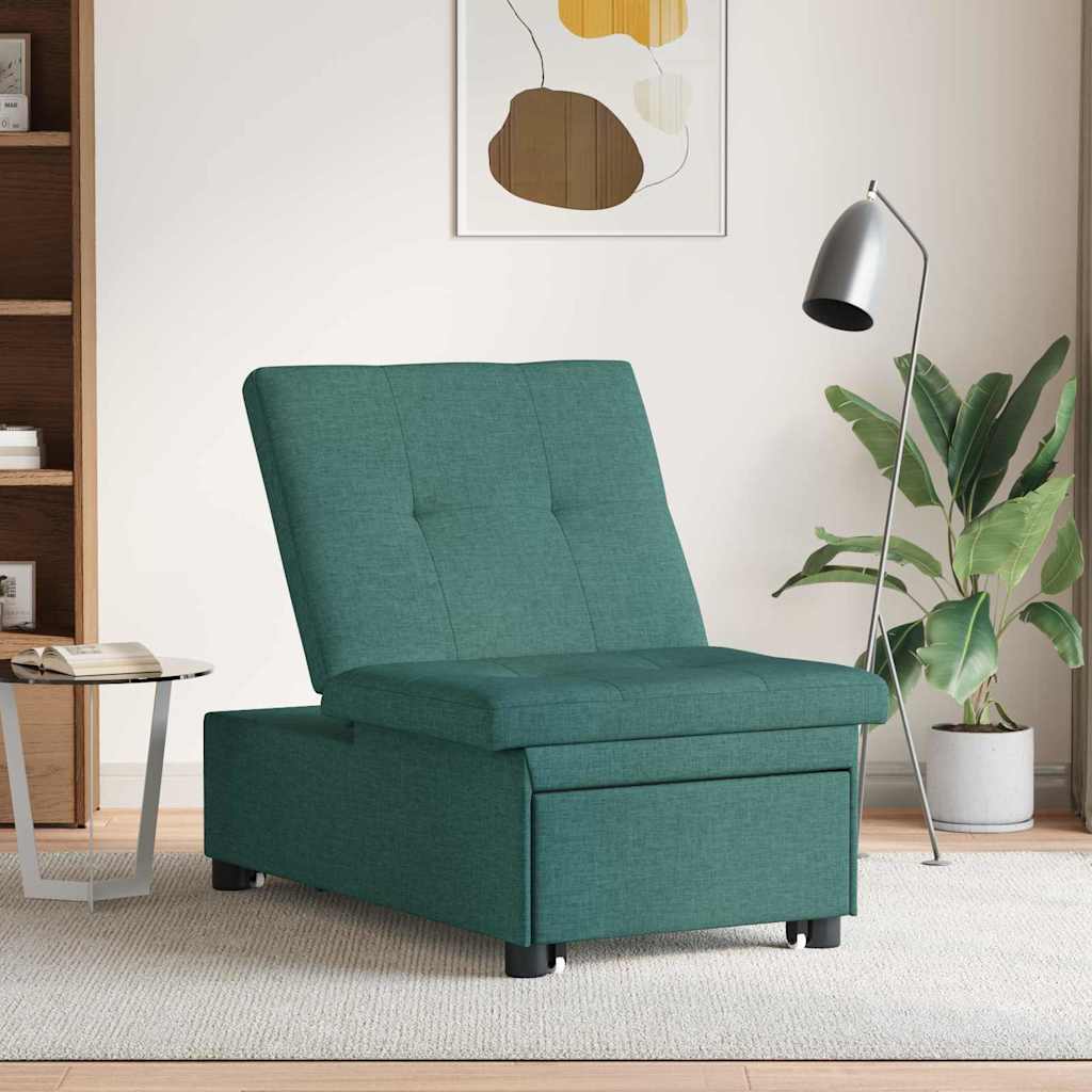 Sofá-Cama Verde-escuro 194 x 67 x 37 cm tecido