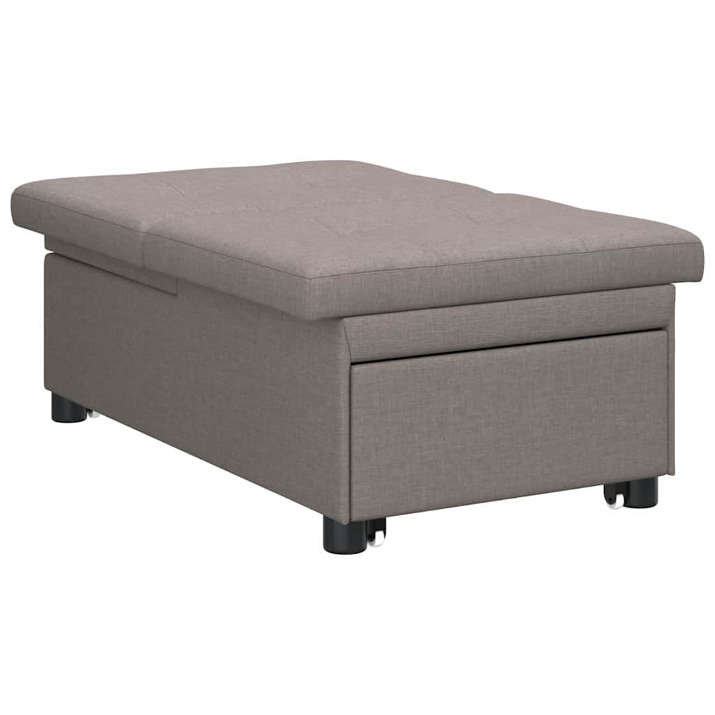 Sofá-Cama Cinzento-acastanhado 194 x 67 x 37 cm tecido