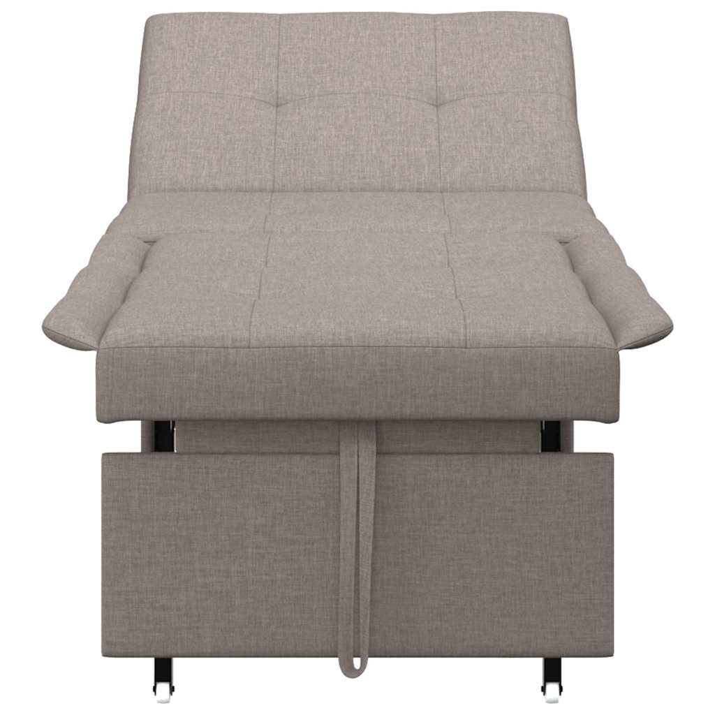 Sofá-Cama Cinzento-acastanhado 194 x 67 x 37 cm tecido