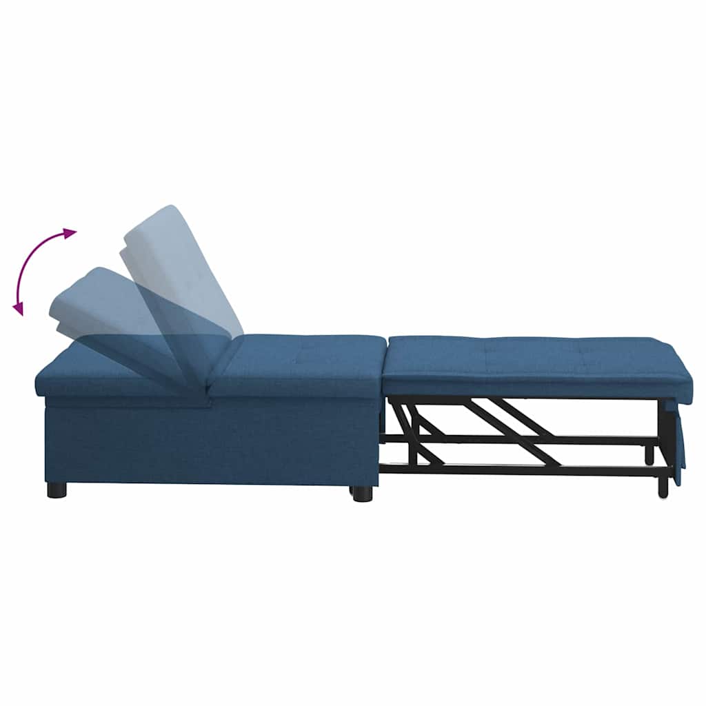 Sofá-Cama Azul 194 x 67 x 37 cm tecido