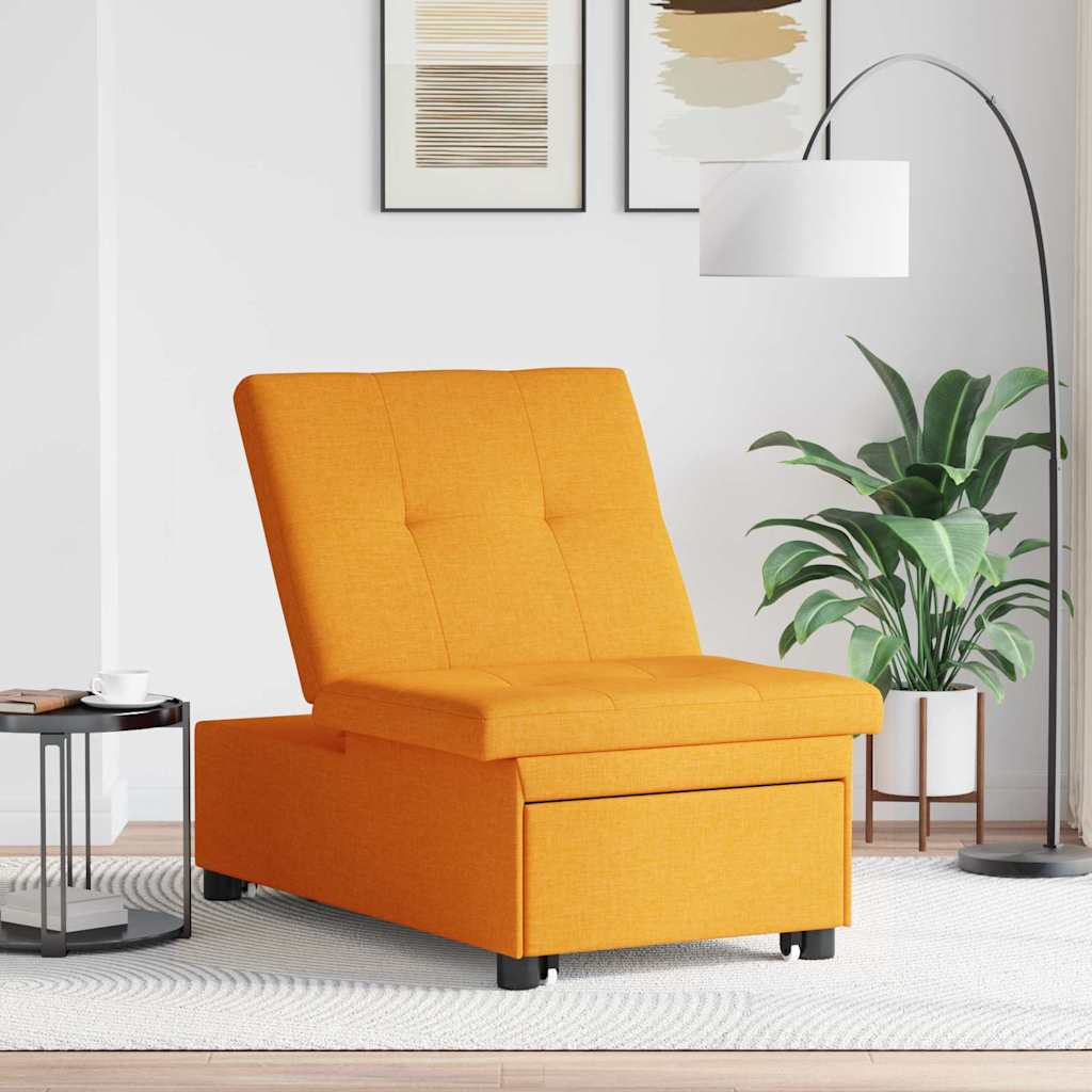 Sofá-Cama Amarelo-escuro 194 x 67 x 37 cm tecido