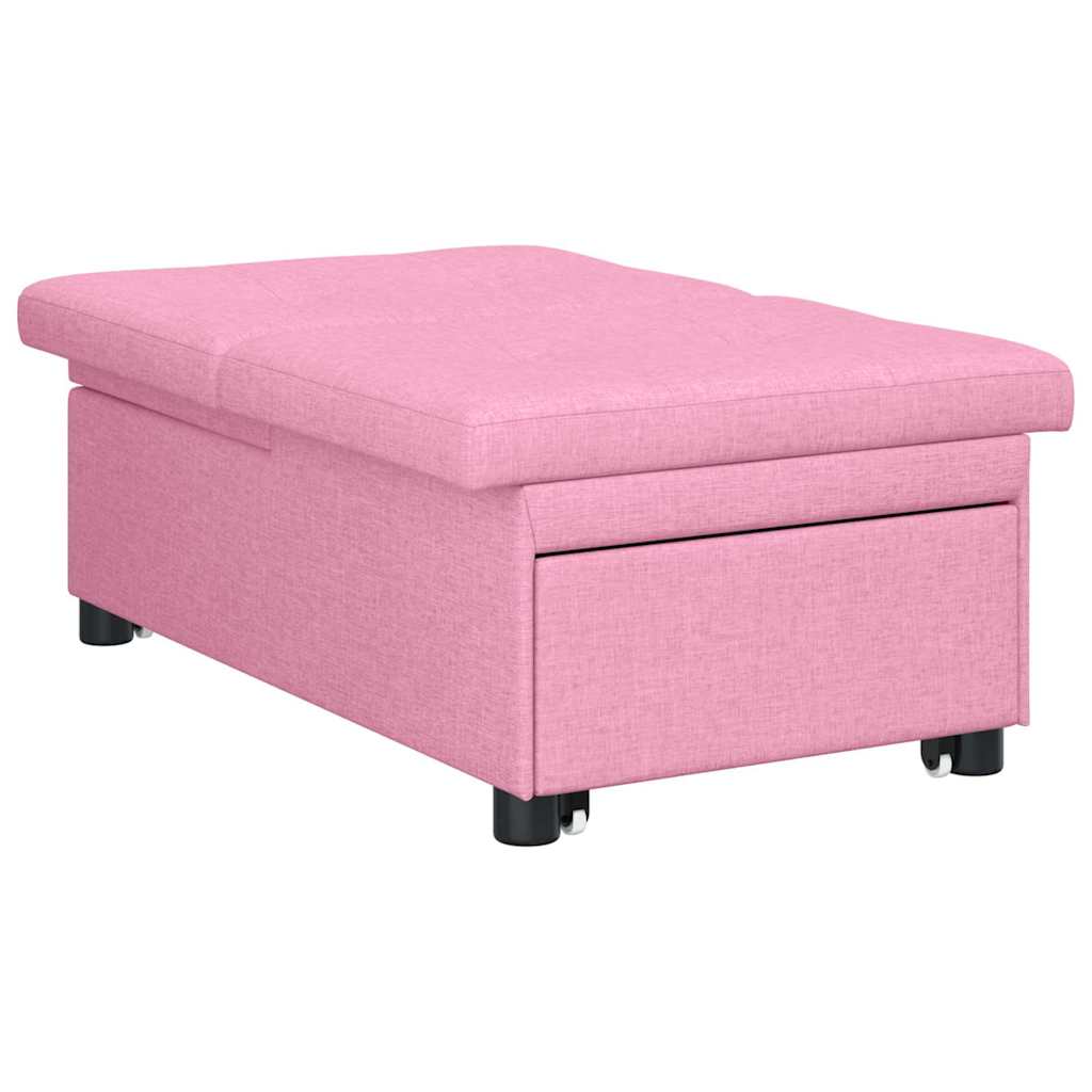 Sofá-Cama Rosa 194 x 67 x 37 cm tecido