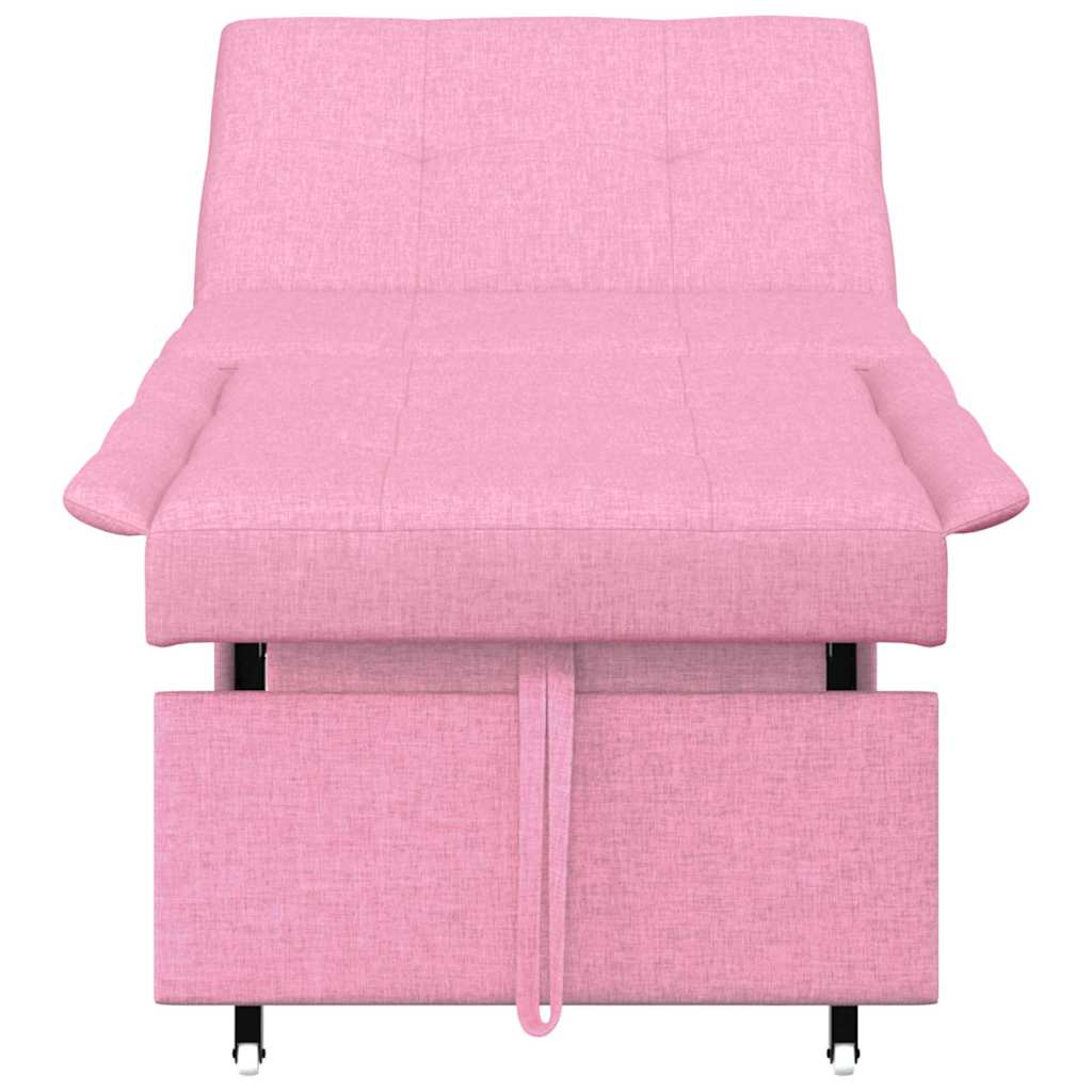 Sofá-Cama Rosa 194 x 67 x 37 cm tecido