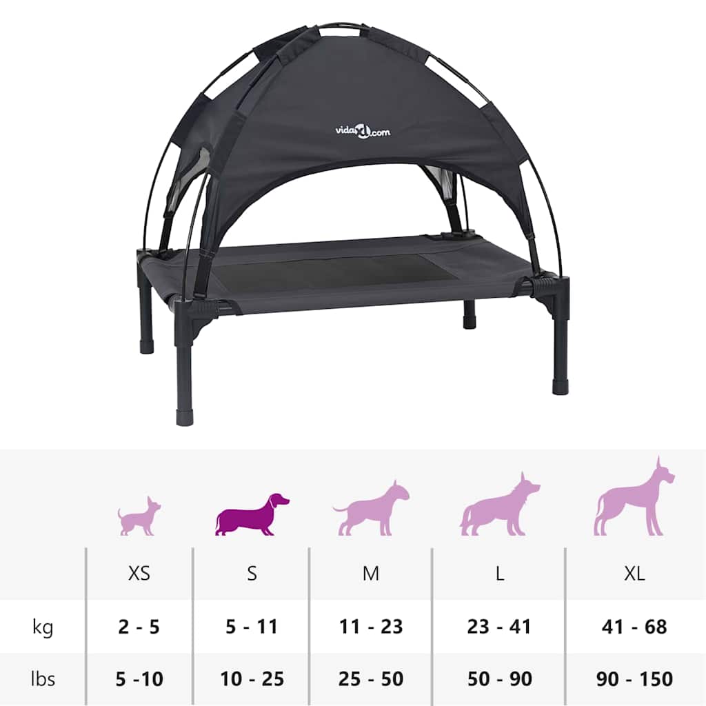 Cama para Cachorro Preto s Aço