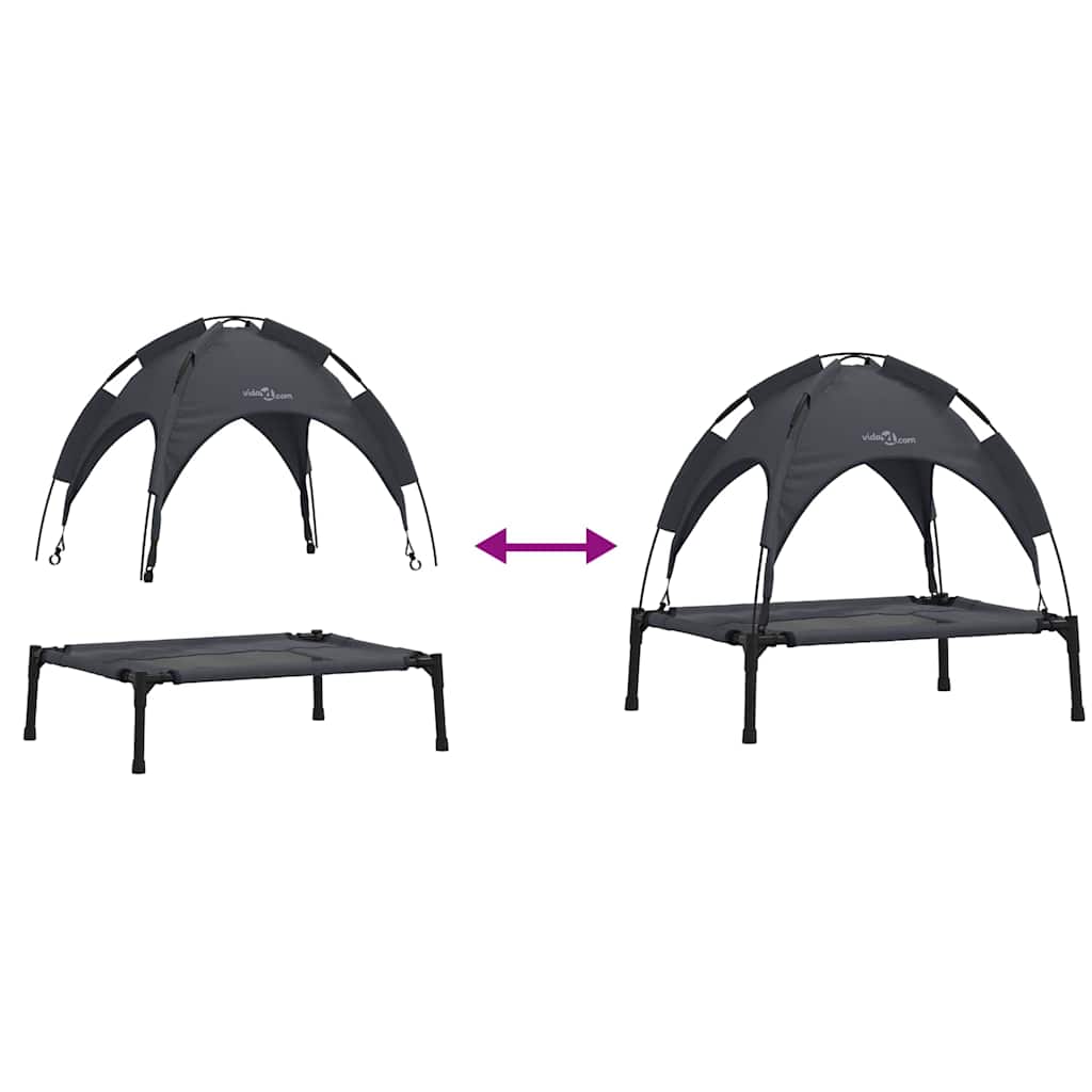 Cama para Cachorro Preto m Aço