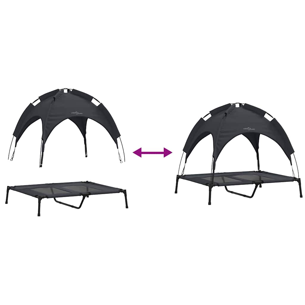 Cama para Cachorro Preto l Aço