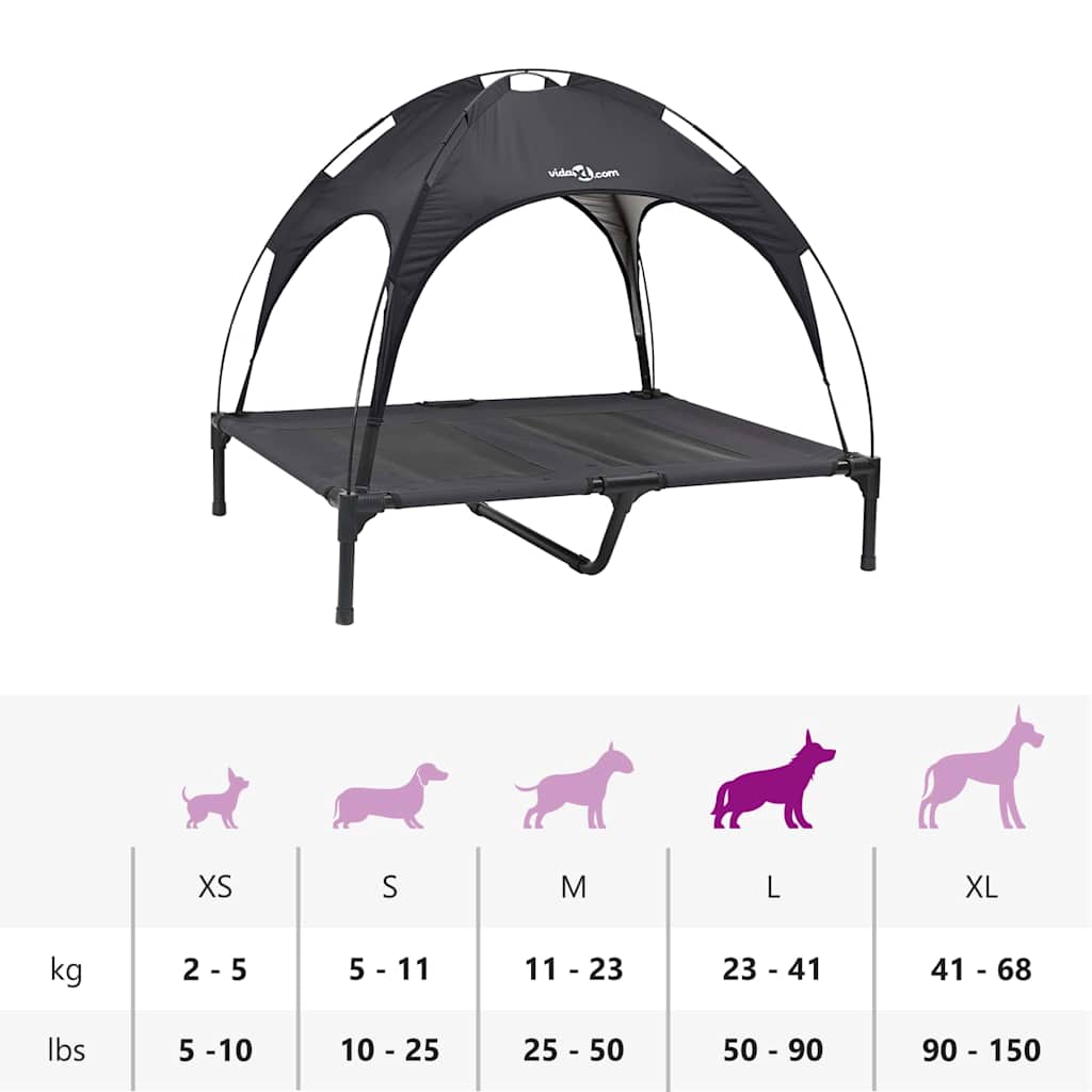 Cama para Cachorro Preto l Aço