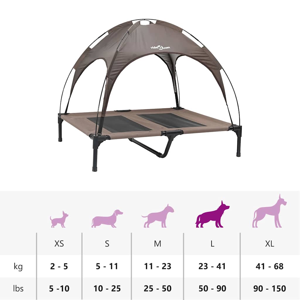 Cama para Cachorro Castanho l Aço