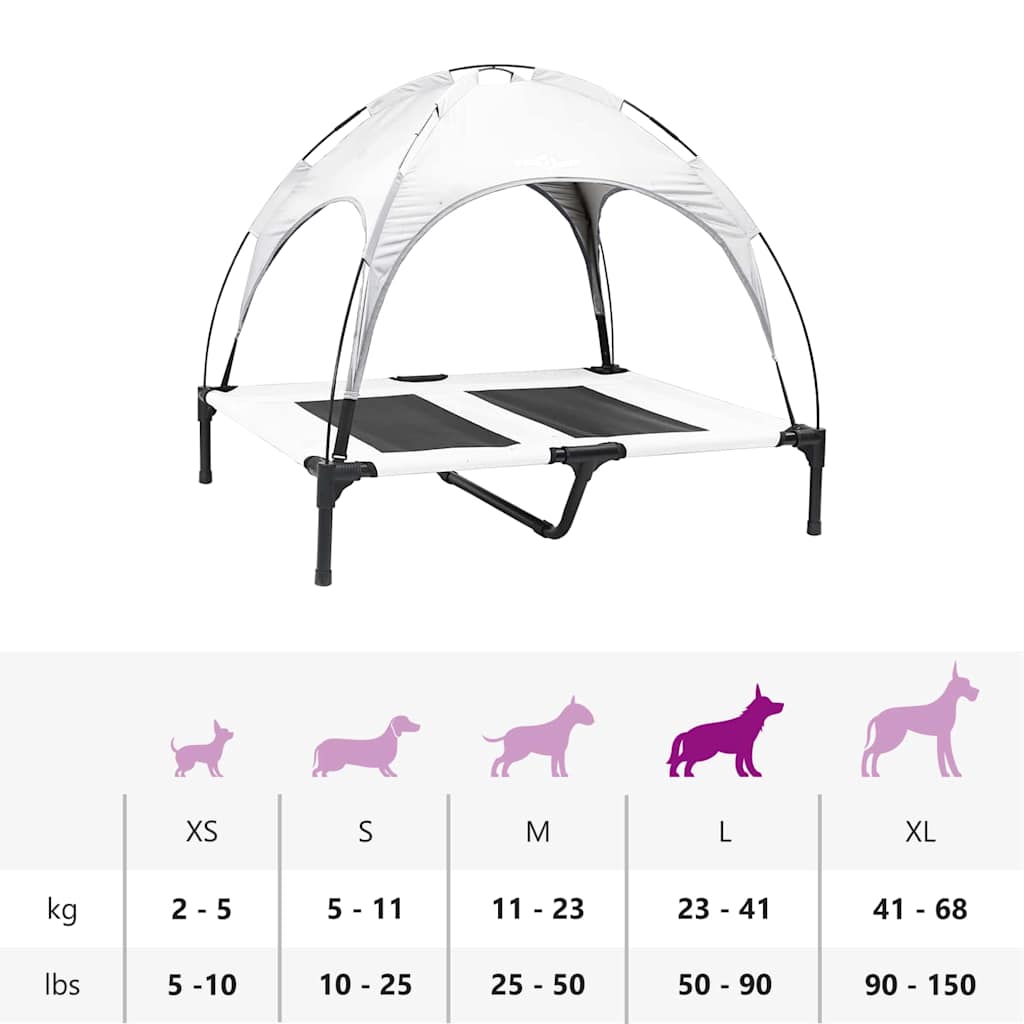 Cama para Cachorro Cinza Prata l Aço