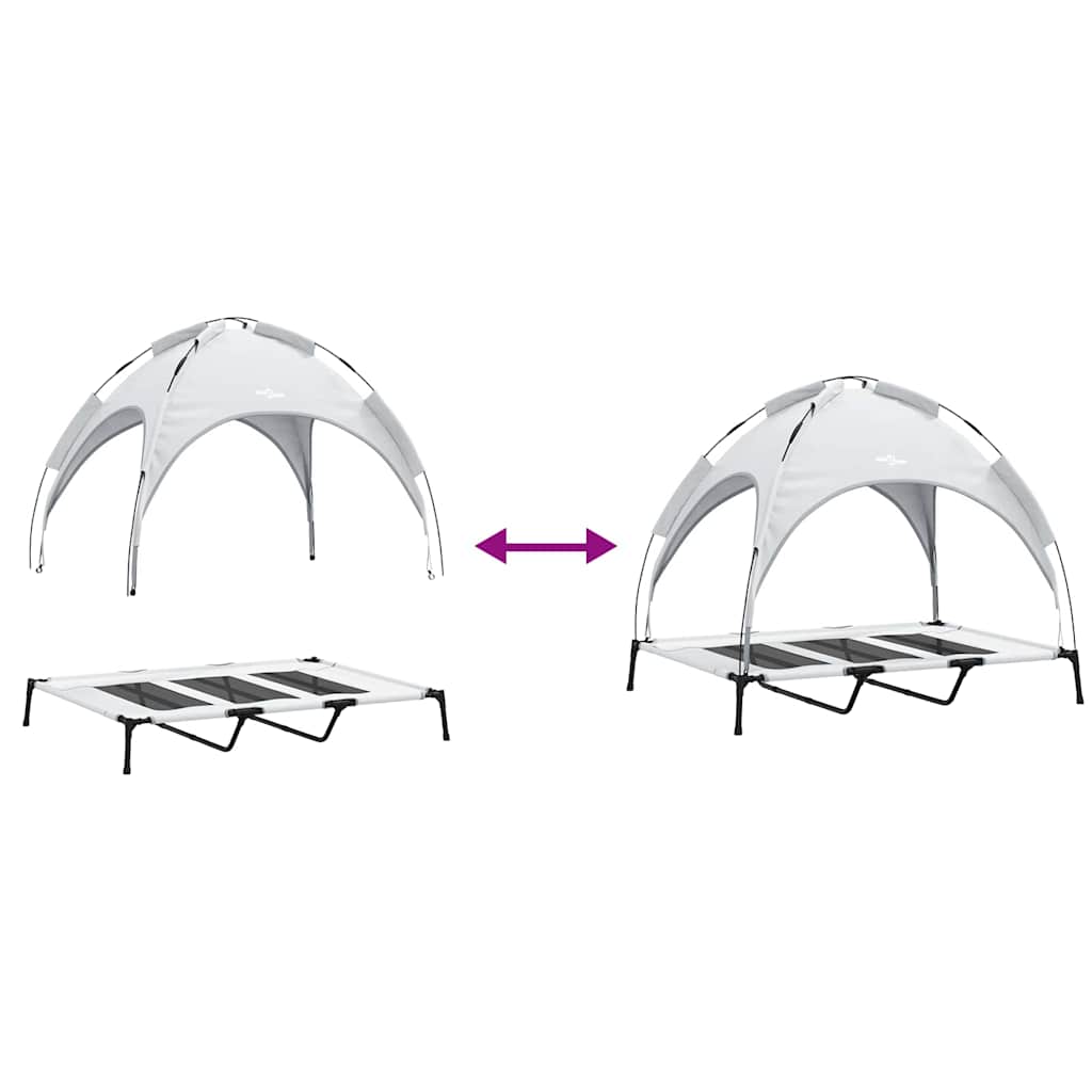 Cama para Cachorro Cinza Prata xl Aço