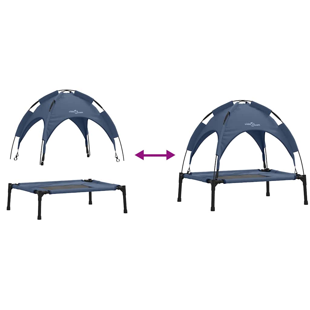 Cama para Cachorro Azul-marinho m Aço