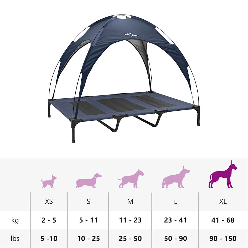 Cama para Cachorro Azul-marinho xl Aço
