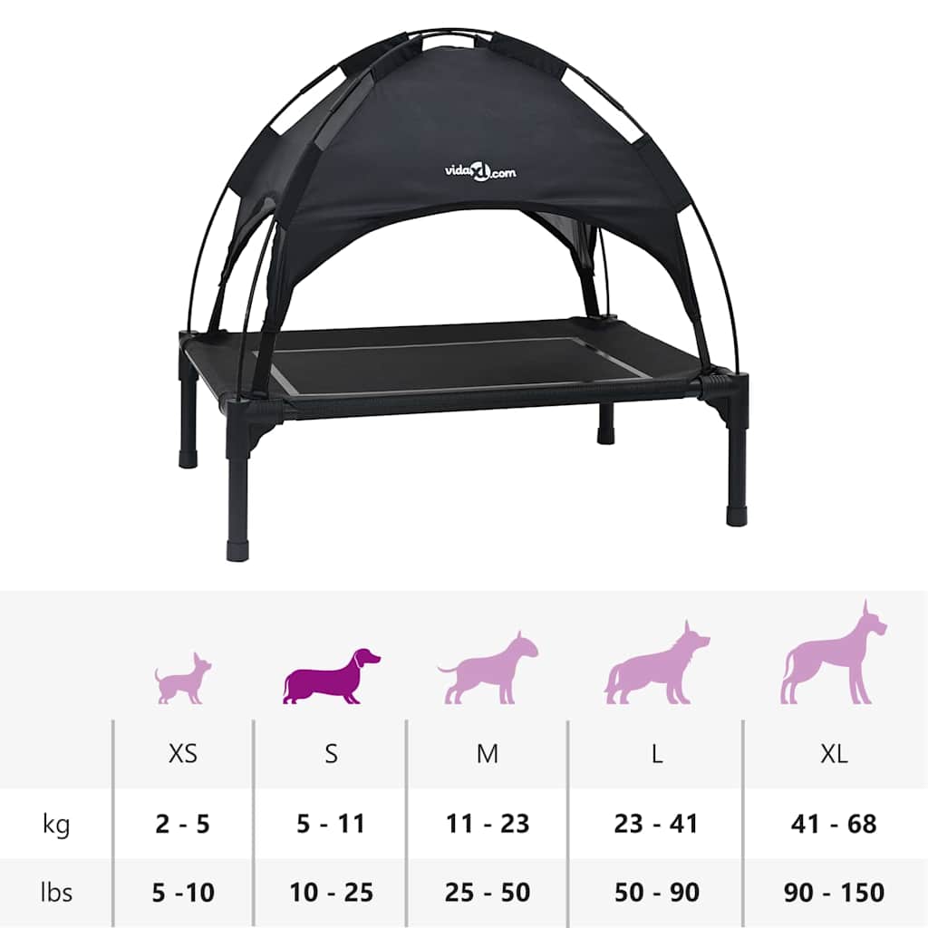 Cama para Cachorro Preto s Aço