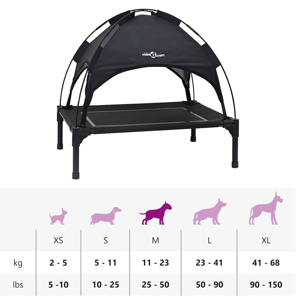 Cama para Cachorro Preto m Aço