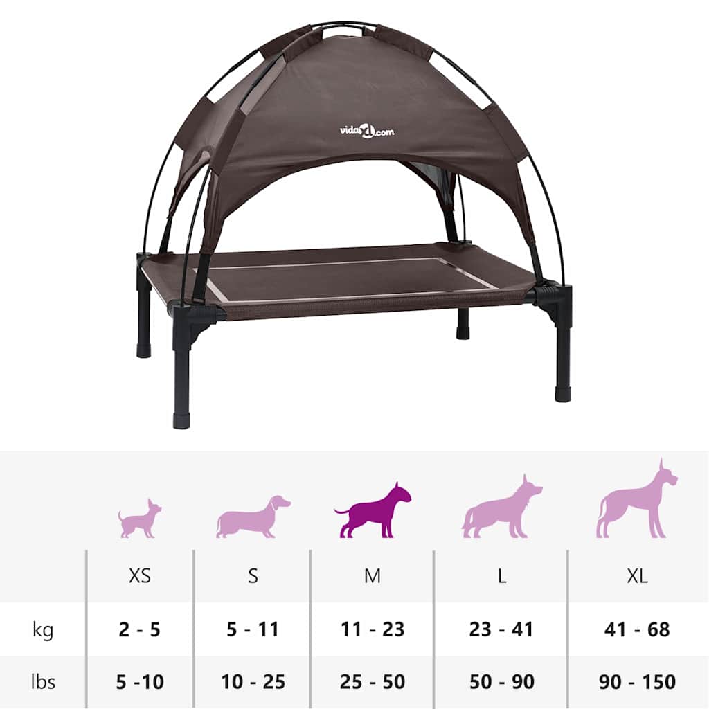 Cama para Cachorro Castanho m Aço