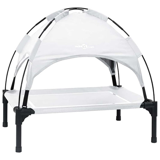 Cama para Cachorro Manual Cinza Prata 71 x 64 x 71 cm Aço