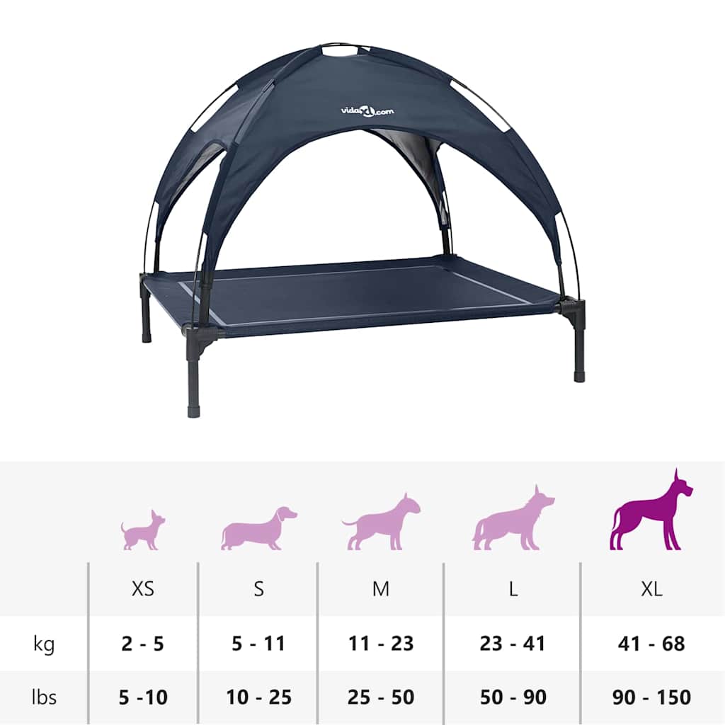 Cama para Cachorro Azul Marinho xl Aço