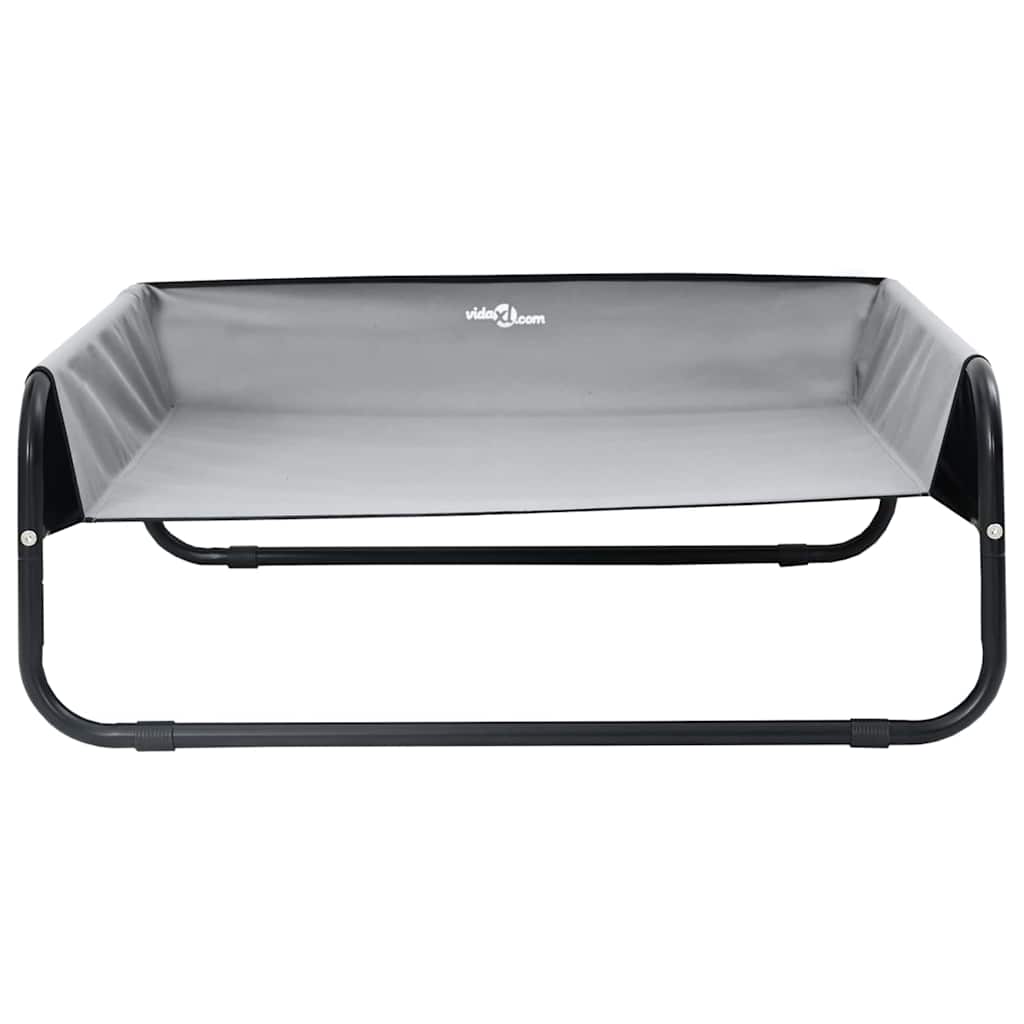 Cama para Cachorro Cinzento-claro s Tecido Oxford e Aço