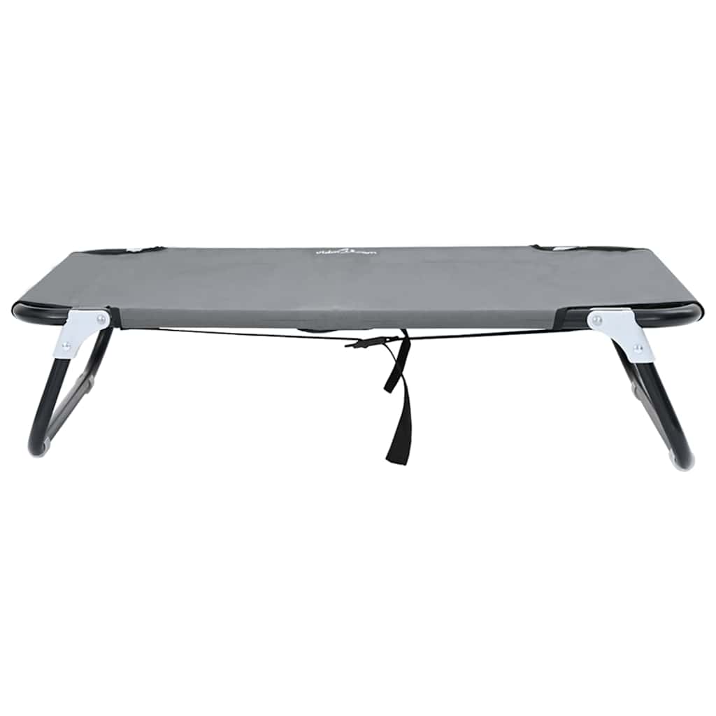 Cama para Cachorro Cinzento-claro m Tecido Oxford e Aço