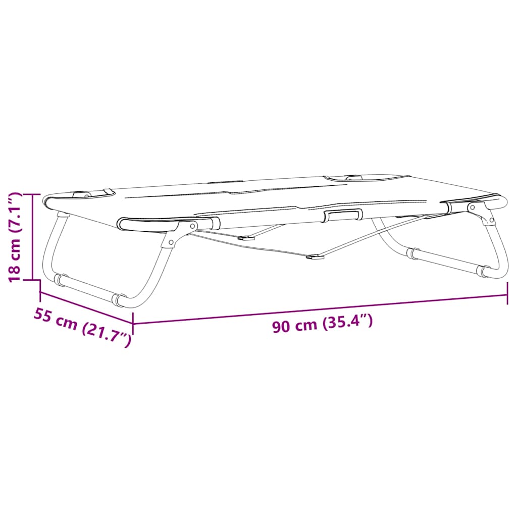 Cama para Cachorro Cinzento-claro 90 x 55 x 18 cm