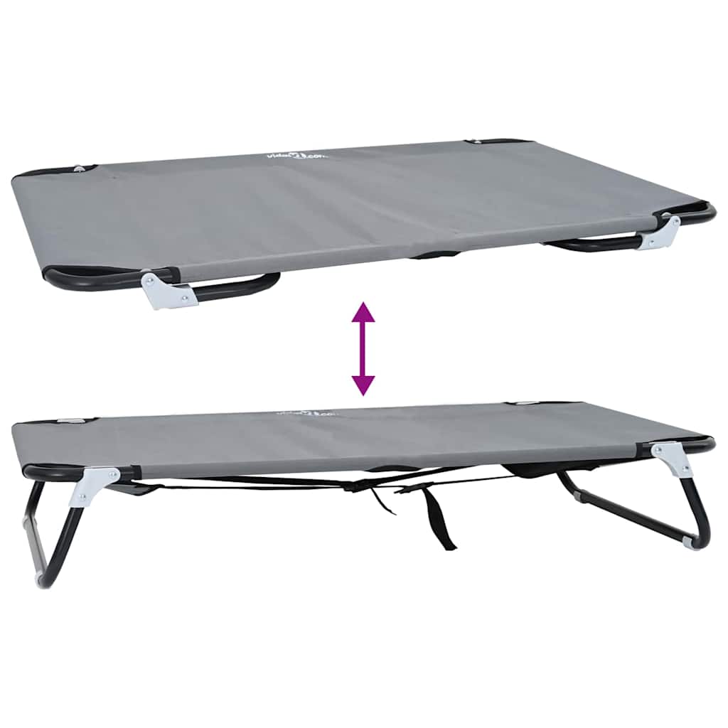 Cama para Cachorro Cinzento-claro 105 x 65 x 18 cm