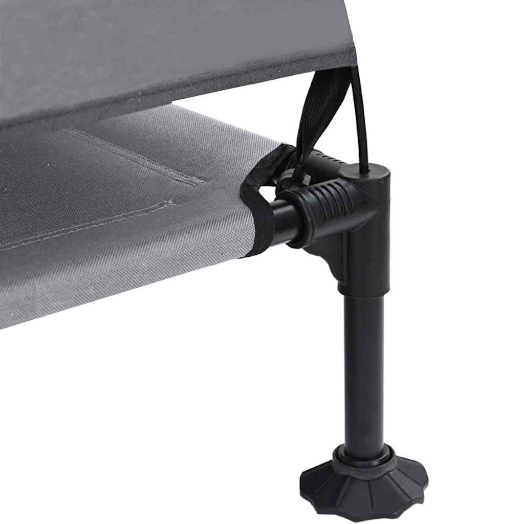 Cama Elevada para Cachorro Cinzento-claro 127 x 81 x 108 cm