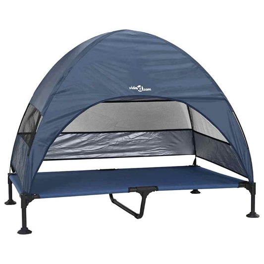 Cama Elevada para Cachorro Azul Marinho 127 x 81 x 108 cm