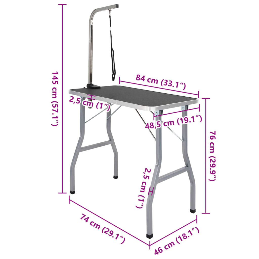 Mesa de aliciamento com um laço ajustável, p/ cão, gato