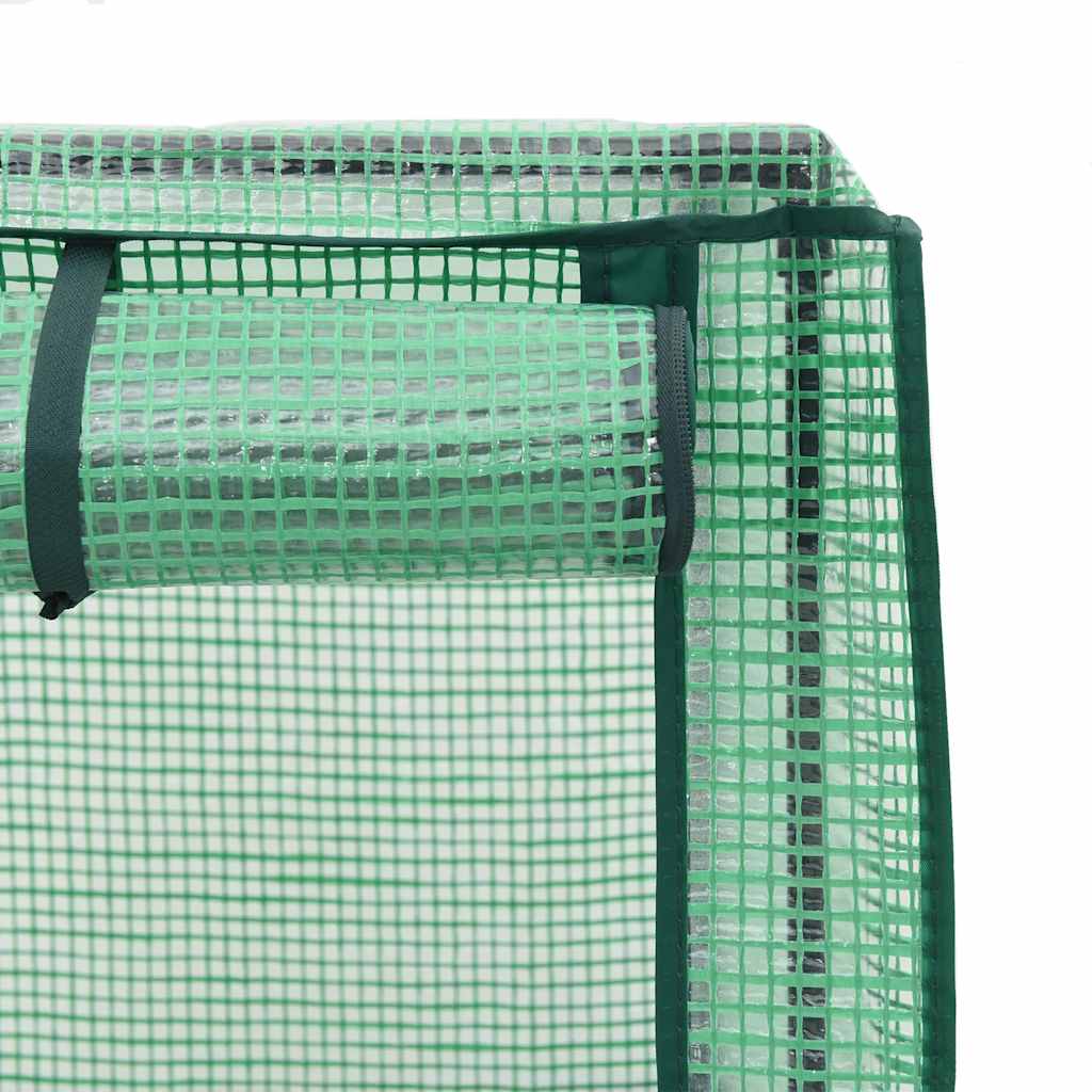 Canteiro elevado com cobertura de estufa estilo rattan 160x40x138 cm