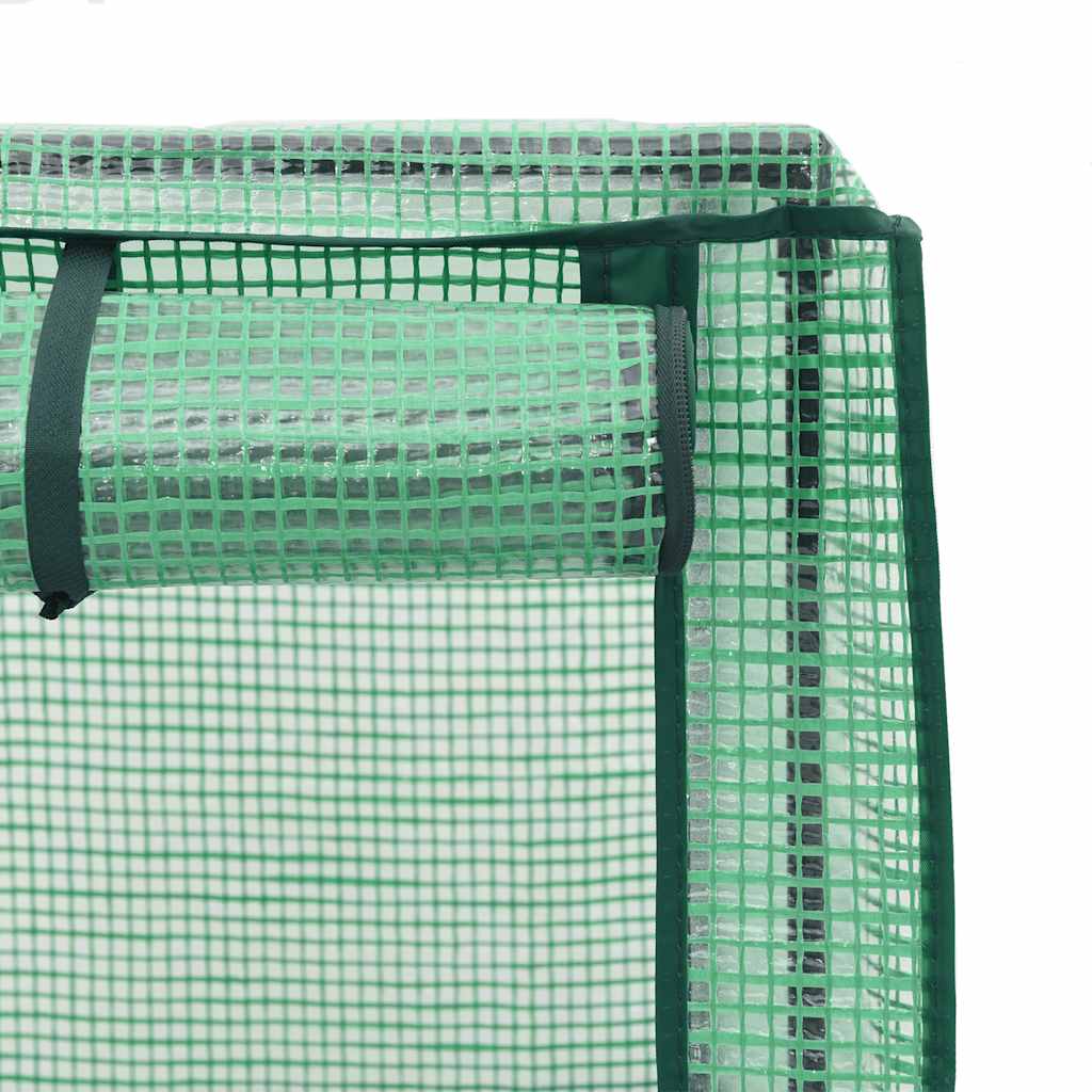 Canteiro elevado com cobertura para estufa, estilo rattan, 160x40x123 cm
