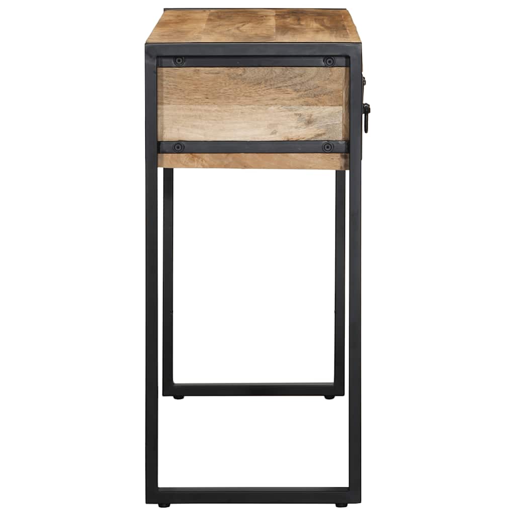 Mesa consola 100x35x75 cm manga de madeira áspera maciça