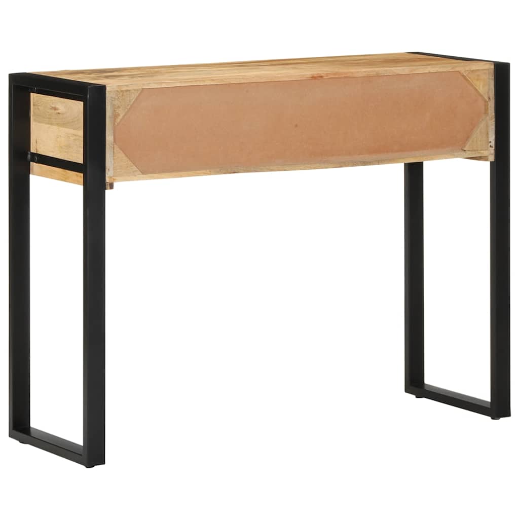 Mesa consola 100x35x75 cm manga de madeira áspera maciça