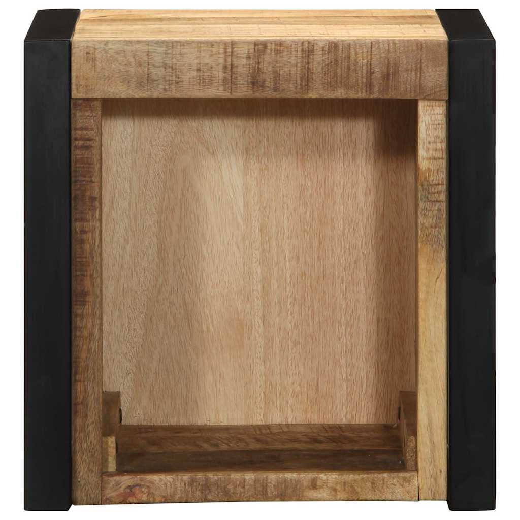 Mesa de cabeceira 40x35x40 cm madeira maciça manga áspera