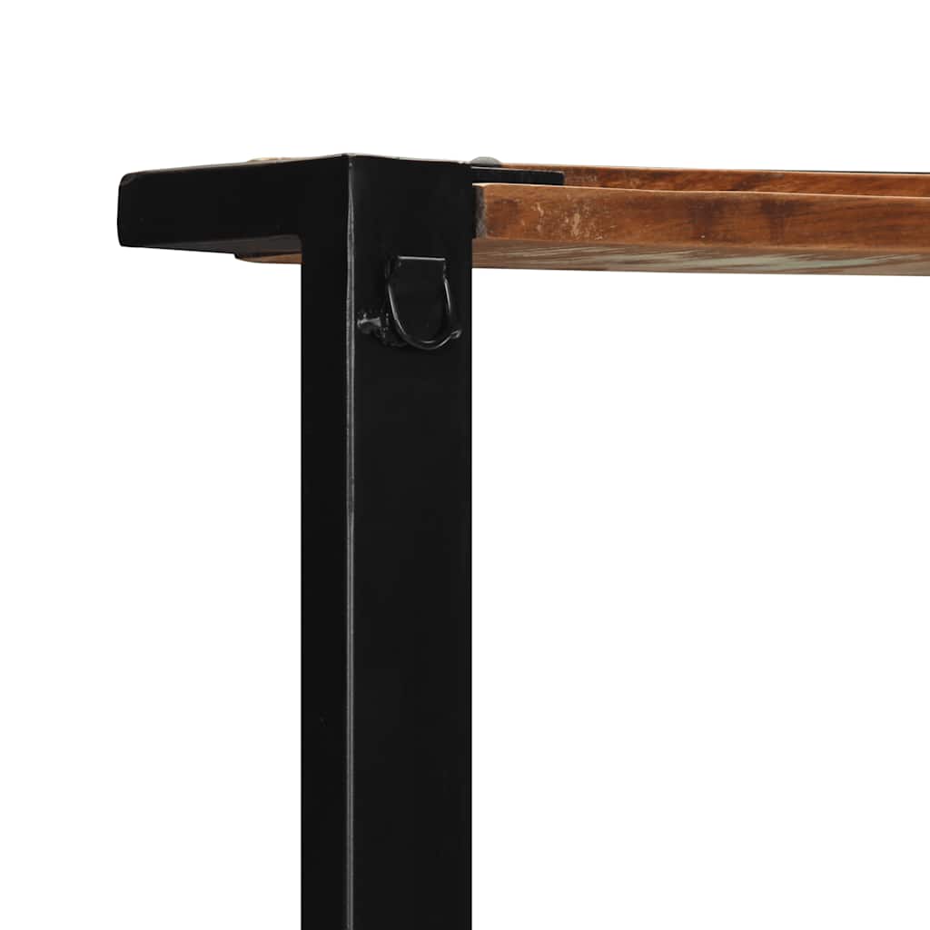 Suporte para roupas 80x40x190 cm madeira reciclada maciça