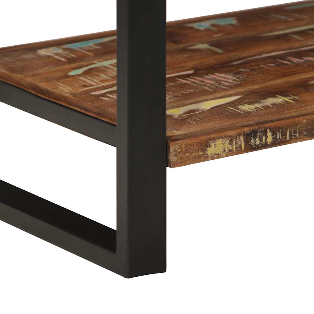 Suporte para roupas 80x40x190 cm madeira reciclada maciça