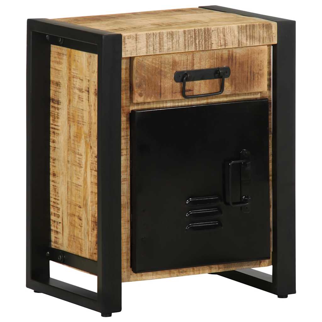Mesa de cabeceira 40x30x50 cm madeira maciça manga áspera