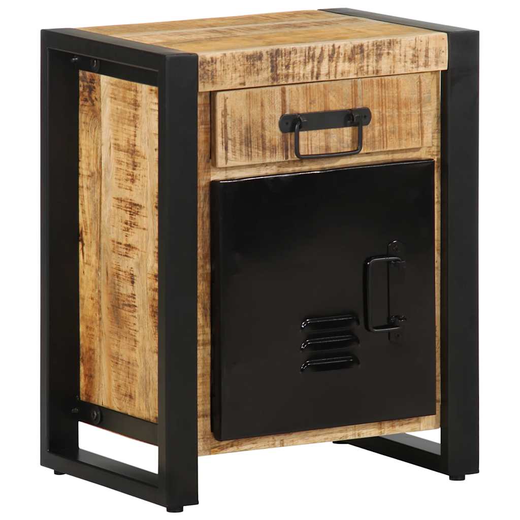 Mesa de cabeceira 40x30x50 cm madeira maciça manga áspera