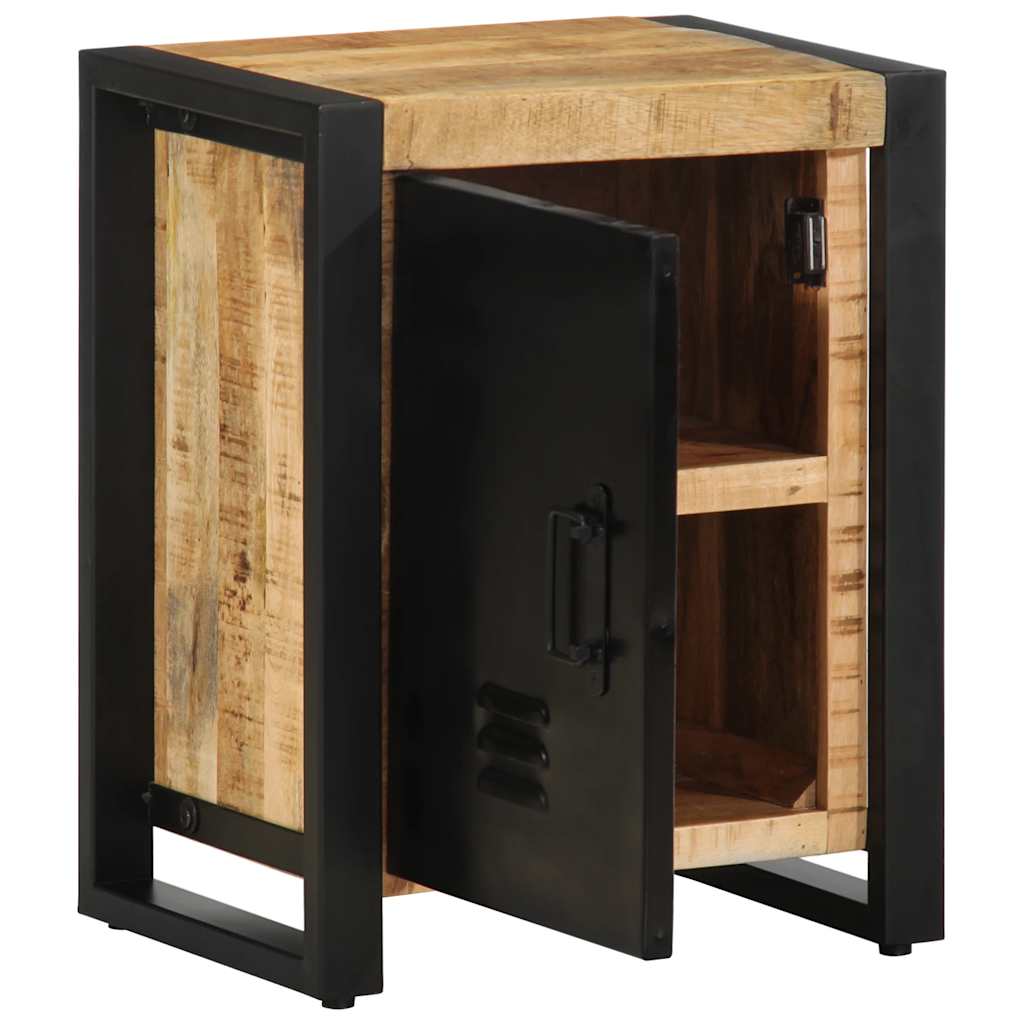 Mesa de cabeceira 40x30x51 cm madeira maciça manga áspera