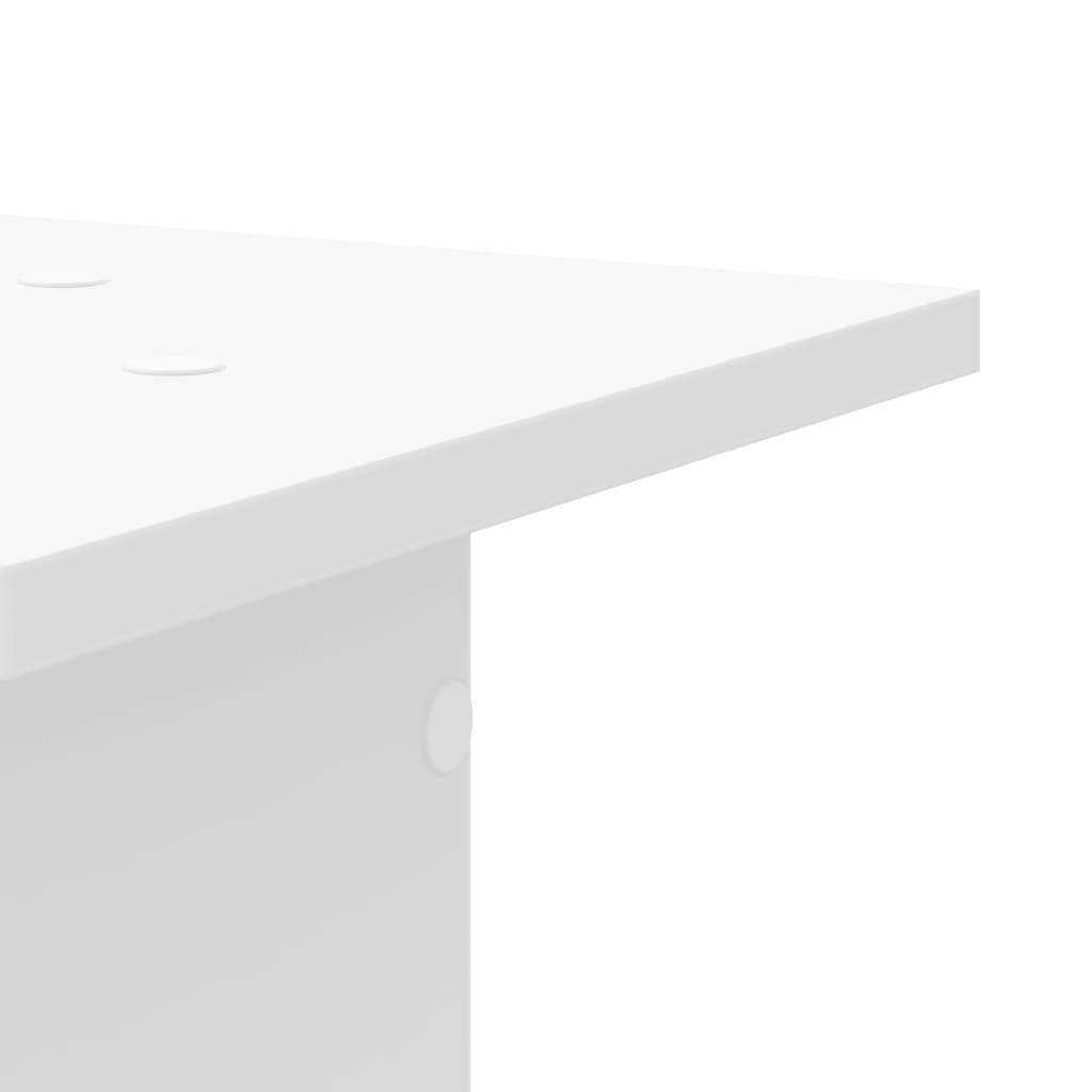 Suportes p/ plantas 2 pcs 30x30x95 cm derivados madeira branco