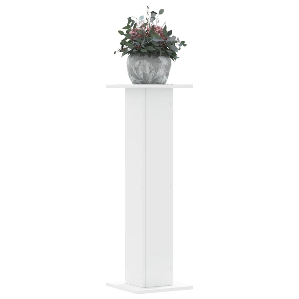 Suportes p/ plantas 2 pcs 30x30x95 cm derivados madeira branco