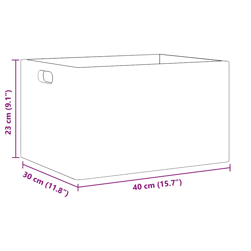Caixa madeira com pegas preta 40x30x23 cm pinho madeira maciça
