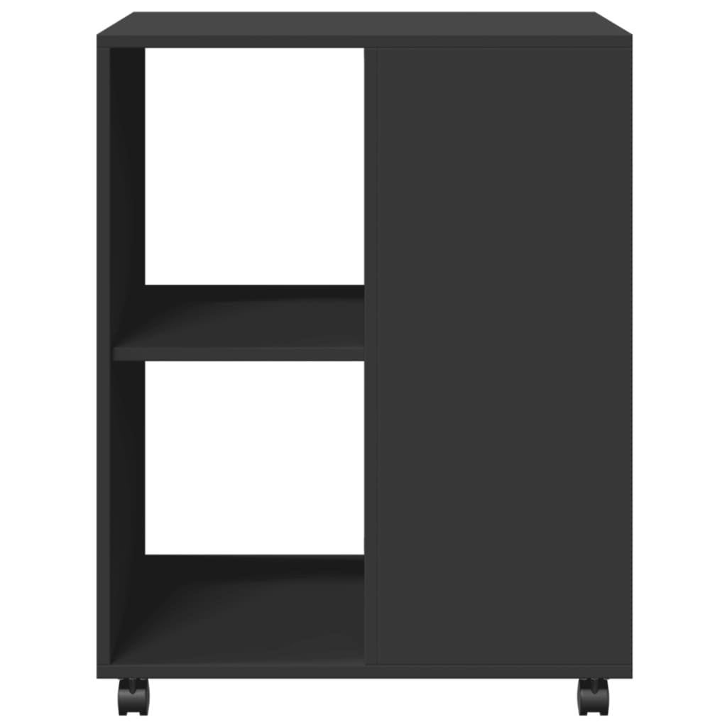 Mesa de apoio c/ rodas 55x60x78 cm derivados de madeira preto