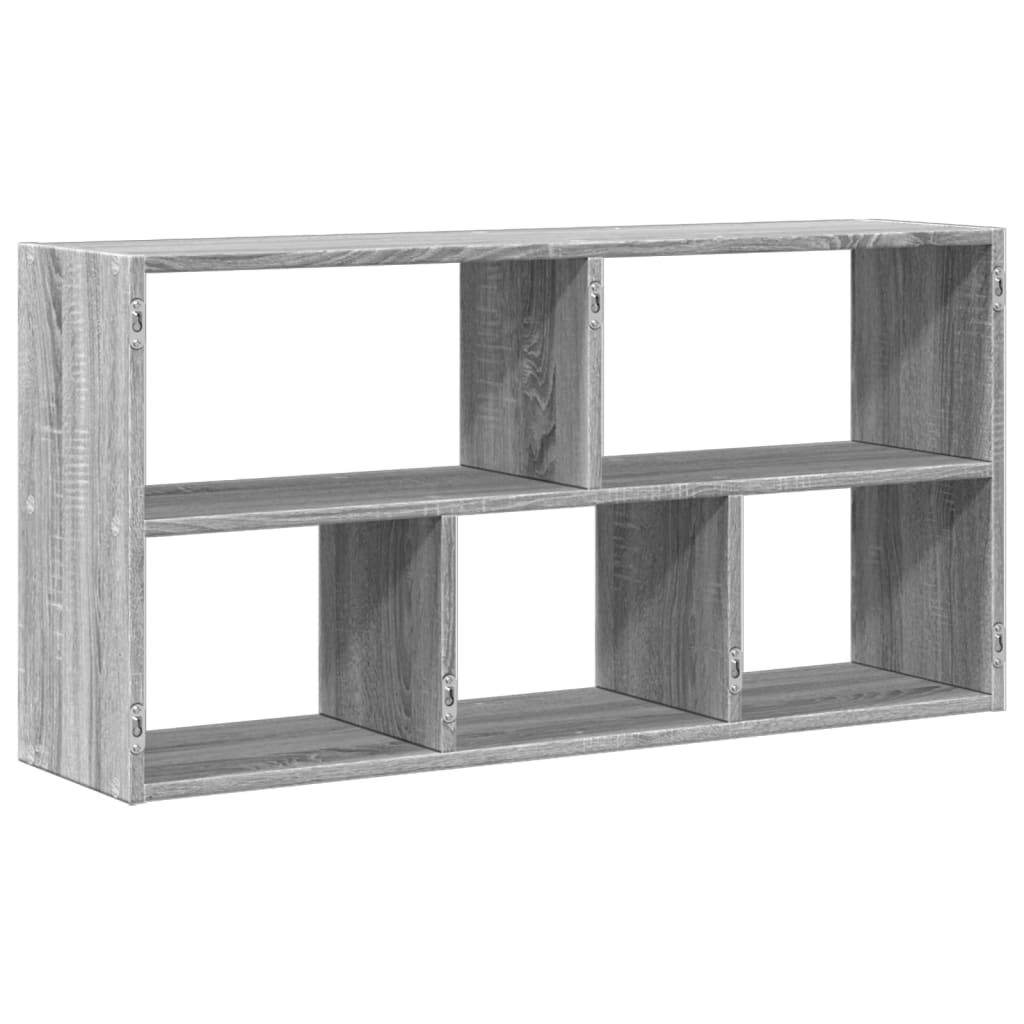Prateleira parede 100x25x50 cm deriv. de madeira cinza sonoma